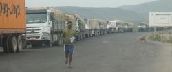 Trucks carrying cargo from Djibouti Port to Ethiopia